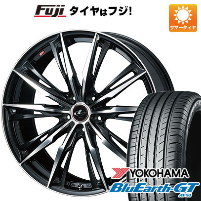 【新品国産車用5穴114.3】 夏タイヤ ホイール4本セット 245/40R19 ヨコハマ ブルーアース GT AE51 WEDS ウェッズ レオニス GX 8J 19インチ(送料無料)