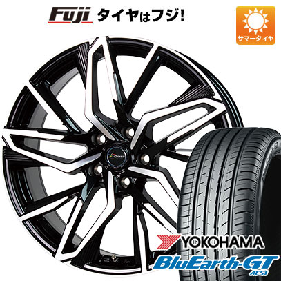 【新品】フリード 5穴/114 夏タイヤ ホイール4本セット 185/65R15 ヨコハマ ブルーアース GT AE51 ホットスタッフ クロノス CH-112 6J 15インチ(送料無料)