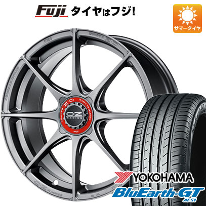 【新品国産車用4穴100】 夏タイヤ ホイール4本セット 205/45R17 ヨコハマ ブルーアース GT AE51 OZ フォーミュラHLT 7J 17インチ(送料無料)