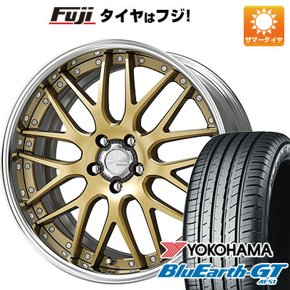 【新品国産車用5穴100】 夏タイヤ ホイール4本セット 225/40R19 ヨコハマ ブルーアース GT AE51 WORK ワーク ランベック LM1 8J 19インチ(送料無料)