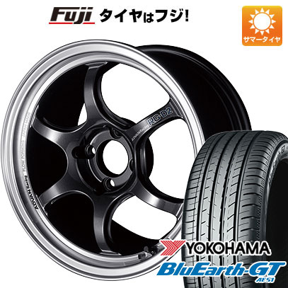 【新品国産車用4穴100】 夏タイヤ ホイール4本セット 185/65R15 ヨコハマ ブルーアース GT AE51 ヨコハマ アドバンレーシング RG-D2 6J 15インチ(送料無料)