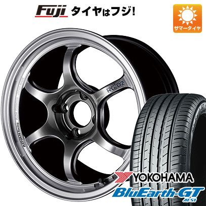 【新品国産車用4穴100】 夏タイヤ ホイール4本セット 185/65R15 ヨコハマ ブルーアース GT AE51 ヨコハマ アドバンレーシング RG-D2 6J 15インチ(送料無料)