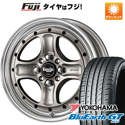 【新品国産車用4穴100】 夏タイヤ ホイール4本セット 185/60R15 ヨコハマ ブルーアース GT AE51 WORK ワーク エクイップ 40 O/H 6.5J 15インチ(送料無料)