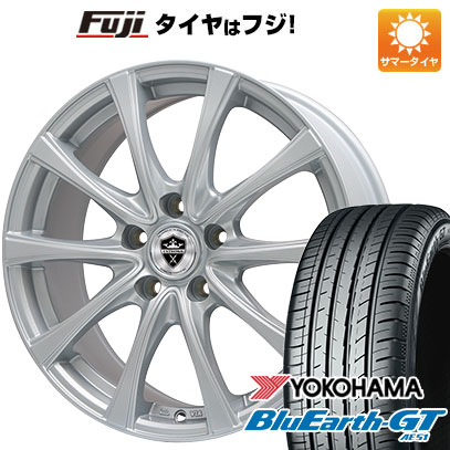 【新品国産車用5穴114.3】 夏タイヤ ホイール4本セット 195/60R16 ヨコハマ ブルーアース GT AE51 エルベ エステローザ FSV シルバー 6.5J 16インチ(送料無料)｜フジコーポレーション