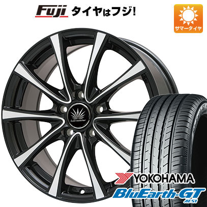 【新品】60系プリウス 夏タイヤ ホイール4本セット 195/60R17 ヨコハマ ブルーアース GT AE51 プレミックス アマルフィV Jr(ブラックポリッシュ) 7J 17インチ(送料無料)