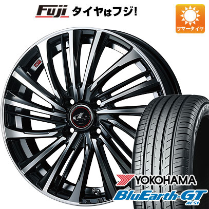 【新品国産車用4穴100】 夏タイヤ ホイール4本セット 175/65R15 ヨコハマ ブルーアース GT AE51 WEDS ウェッズ レオニス FS 5.5J 15インチ(送料無料)