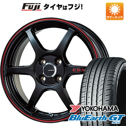 【新品】クロスビー/イグニス 夏タイヤ ホイール4本セット 175/60R16 ヨコハマ ブルーアース GT AE51 レアマイスター CS-V6(グロスブラック/レッドライン) 5J 16インチ(送料無料)