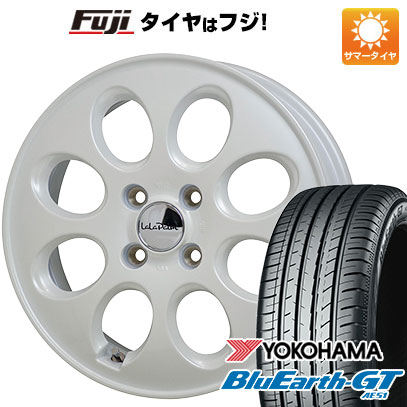 【新品国産車用4穴100】 夏タイヤ ホイール4本セット 175/65R14 ヨコハマ ブルーアース GT AE51 ホットスタッフ ララパーム オーバル 5J 14インチ(送料無料)
