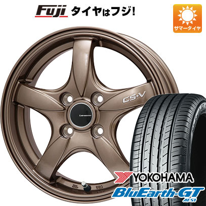 【新品国産車用4穴100】 夏タイヤ ホイール4本セット 185/60R16 ヨコハマ ブルーアース GT AE51 レアマイスター CS-V(ブロンズ) 6J 16インチ(送料無料)｜フジコーポレーション