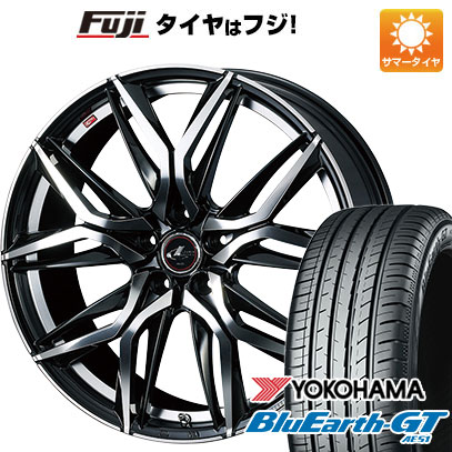 【新品国産車用5穴114.3】 夏タイヤ ホイール4本セット 215/45R18 ヨコハマ ブルーアース GT AE51 WEDS ウェッズ レオニス LM 7J 18インチ(送料無料)｜フジコーポレーション