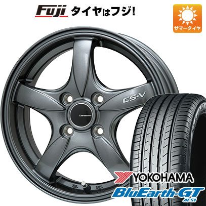 【新品国産車用4穴100】 夏タイヤ ホイール4本セット 185/60R16 ヨコハマ ブルーアース GT AE51 レアマイスター CS-V(ガンメタ) 6J 16インチ(送料無料)|フジコーポレーション