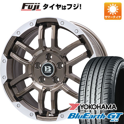 【新品国産車用5穴114.3】 夏タイヤ ホイール4本セット 215/45R18 ヨコハマ ブルーアース GT AE51 ビッグウエイ B-LUGNAS FRD(ブロンズ/リムポリッシュ) 7.5J 18インチ(送料無料)