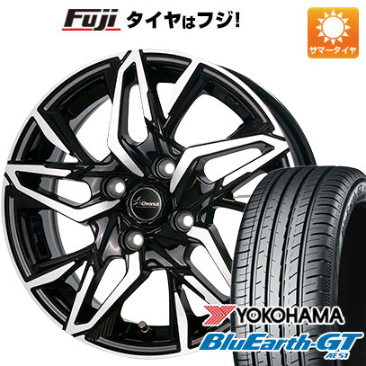 【新品国産車用4穴100】 夏タイヤ ホイール4本セット 185/65R14 ヨコハマ ブルーアース GT AE51 ホットスタッフ クロノス CH-112 5J 14インチ(送料無料)