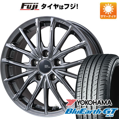 【新品国産車用5穴114.3】 夏タイヤ ホイール4本セット 205/60R16 ヨコハマ ブルーアース GT AE51 ブランドルライン DF-10M ハイパーグレー 6.5J 16インチ(送料無料)