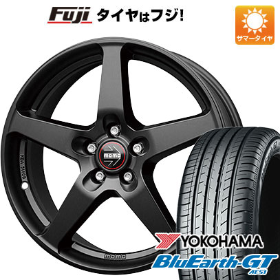 【新品国産車用5穴114.3】 夏タイヤ ホイール4本セット 215/60R16 ヨコハマ ブルーアース GT AE51 モモ ファイブ 7J 16インチ(送料無料)