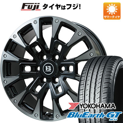 【新品国産車用5穴114.3】 夏タイヤ ホイール4本セット 215/45R18 ヨコハマ ブルーアース GT AE51 ビッグウエイ B-LUGNAS BRD(ブラックポリッシュ/ブラッククリア) 7.5J 18インチ(送料無料)