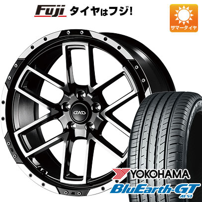 【新品国産車用5穴114.3】 夏タイヤ ホイール4本セット 225/45R19 ヨコハマ ブルーアース GT AE51 ギャルソン ツェンレイン ヴォーグ 7.5J 19インチ(送料無料)