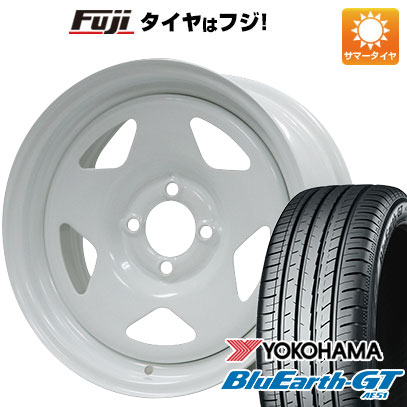 【新品国産車用4穴100】 夏タイヤ ホイール4本セット 185/55R15 ヨコハマ ブルーアース GT AE51 モリタ デイトナズ S/R 6J 15インチ(送料無料)