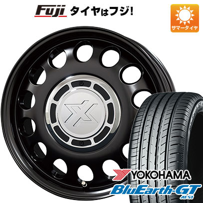 【新品国産車用4穴100】 夏タイヤ ホイール4本セット 185/55R15 ヨコハマ ブルーアース GT AE51 コスミック クロスブラッド スティール 6J 15インチ(送料無料)|フジコーポレーション