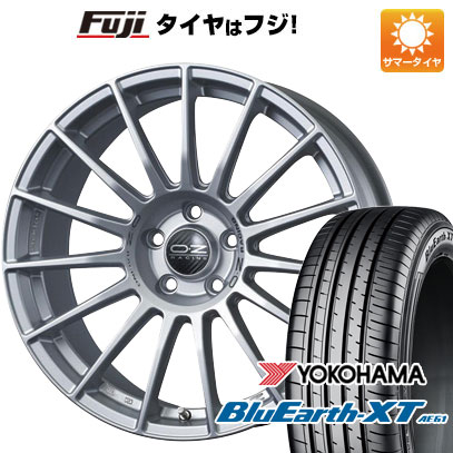【新品国産車用5穴114.3】 夏タイヤ ホイール4本セット 215/50R18 ヨコハマ ブルーアース XT AE61 OZ スーパーツーリズモ LM 7.5J 18インチ(送料無料)