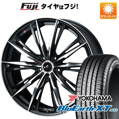 【新品国産車用5穴114.3】 夏タイヤ ホイール4本セット 205/55R17 ヨコハマ ブルーアース XT AE61 WEDS ウェッズ レオニス GX 7J 17インチ(送料無料)