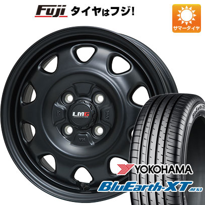 【新品】ライズ/ロッキー（ガソリン） 夏タイヤ ホイール4本セット 195/60R17 ヨコハマ ブルーアース XT AE61 レアマイスター LMG OFF-STYLE(マットブラック) 6.5J 17インチ(送料無料)