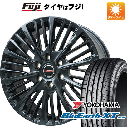 【新品国産車用5穴114.3】 夏タイヤ ホイール4本セット 215/50R18 ヨコハマ ブルーアース XT AE61 プレミックス MER-X 7J 18インチ(送料無料)|フジコーポレーション