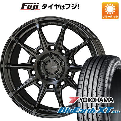 【新品国産車用5穴114.3】 夏タイヤ ホイール4本セット 225/50R18 ヨコハマ ブルーアース XT AE61 共豊 ガレルナ レフィーノ 8J 18インチ(送料無料)｜フジコーポレーション