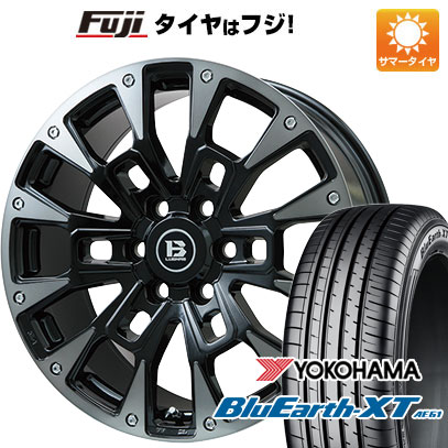 【新品国産車用5穴114.3】 夏タイヤ ホイール4本セット 215/50R18 ヨコハマ ブルーアース XT AE61 ビッグウエイ B-LUGNAS BRD(ブラックポリッシュ/ブラッククリア) 7.5J 18インチ(送料無料) 98,505円
