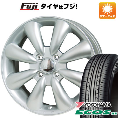 日本製【新品 軽自動車】エブリイワゴン 夏タイヤ ホイール4本セット 165/50R15 ヨコハマ エコス ES31 ホットスタッフ ララパーム KC-8 5J 15インチ(送料無料)