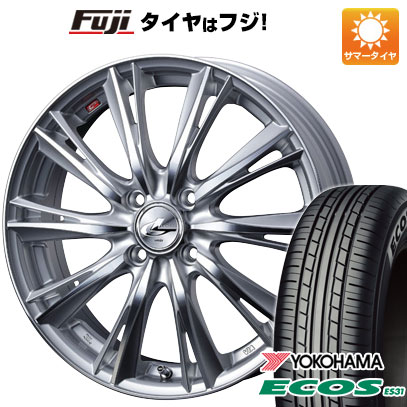 日本製【新品 軽自動車】 夏タイヤ ホイール4本セット 165/55R14 ヨコハマ エコス ES31 WEDS ウェッズ レオニス WX 14インチ(送料無料)|フジコーポレーション