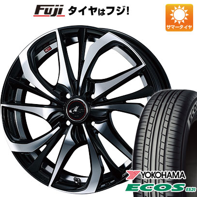 日本製【新品 軽自動車】エブリイワゴン 夏タイヤ ホイール4本セット 165/50R15 ヨコハマ エコス ES31 WEDS ウェッズ レオニス TE 4.5J 15インチ(送料無料)｜フジコーポレーション