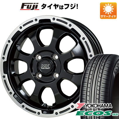 日本製【新品 軽自動車】N-BOX タント スペーシア 夏タイヤ ホイール4本セット 165/55R15 ヨコハマ エコス ES31 ホットスタッフ マッドクロス グレイス 4.5J 15インチ(送料無料)|フジコーポレーション