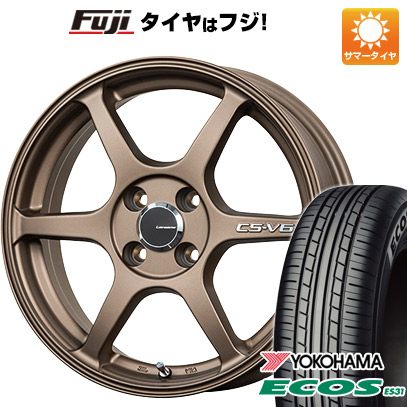 日本製【新品 軽自動車】 夏タイヤ ホイール4本セット 165/55R14 ヨコハマ エコス ES31 レアマイスター CS-V6(ブロンズ) 4.5J 14インチ(送料無料)