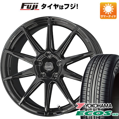 日本製【新品 軽自動車】N-BOX タント スペーシア 夏タイヤ ホイール4本セット 165/55R15 ヨコハマ エコス ES31 共豊 サーキュラー C10R 5J 15インチ(送料無料)