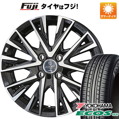 日本製【新品 軽自動車】 夏タイヤ ホイール4本セット 165/55R14 ヨコハマ エコス ES31 共豊 スマック レジーナ 4.5J 14インチ(送料無料)