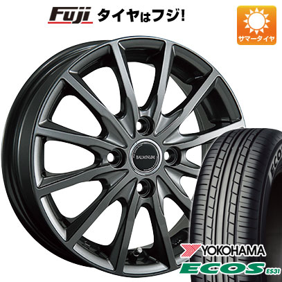 日本製【新品 軽自動車】 夏タイヤ ホイール4本セット 165/55R14 ヨコハマ エコス ES31 ブリヂストン バルミナ AR12 4.5J 14インチ(送料無料)｜フジコーポレーション 44,005円