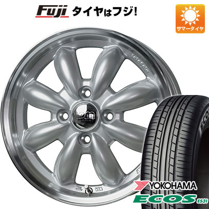 日本製【新品 軽自動車】 夏タイヤ ホイール4本セット 165/55R14 ヨコハマ エコス ES31 ホットスタッフ ララパーム カップ 2 4.5J 14インチ(送料無料)｜フジコーポレーション
