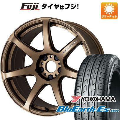 【新品国産車用5穴100】 夏タイヤ ホイール4本セット 225/55R18 ヨコハマ ブルーアース ES32 WORK ワーク エモーション T7R 7.5J 18インチ(送料無料) 107,550円