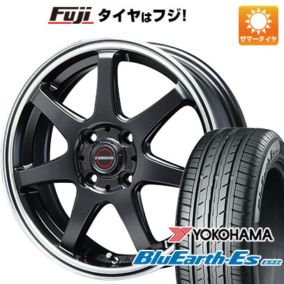【新品 軽自動車】N-BOX タント スペーシア 夏タイヤ ホイール4本セット 155/65R14 ヨコハマ ブルーアース ES32 ブレスト ユーロマジック タイプS-07 4.5J 14インチ(送料無料)
