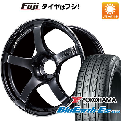 【新品国産車用4穴100】 夏タイヤ ホイール4本セット 185/60R15 ヨコハマ ブルーアース ES32 ヨコハマ アドバンレーシング TC-4 6.5J 15インチ(送料無料)｜フジコーポレーション