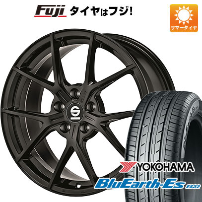 【新品国産車用5穴114.3】 夏タイヤ ホイール4本セット 225/45R18 ヨコハマ ブルーアース ES32 OZ SPARCO ポディオ 8J 18インチ(送料無料)