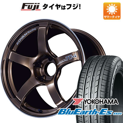 【新品】オーラ 夏タイヤ ホイール4本セット 205/50R17 ヨコハマ ブルーアース ES32 ヨコハマ アドバンレーシング TC-4 7J 17インチ(送料無料)|フジコーポレーション