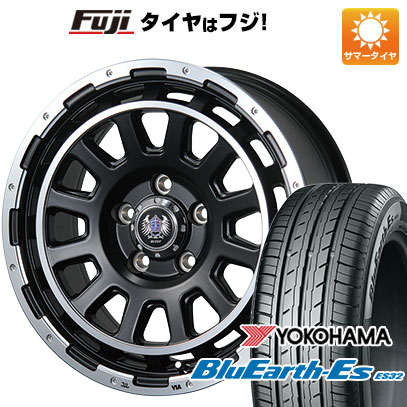 【新品 軽自動車】エブリイワゴン 夏タイヤ ホイール4本セット 165/60R14 ヨコハマ ブルーアース ES32 ブレスト バーンズテック DHストリーム 4.5J 14インチ(送料無料)