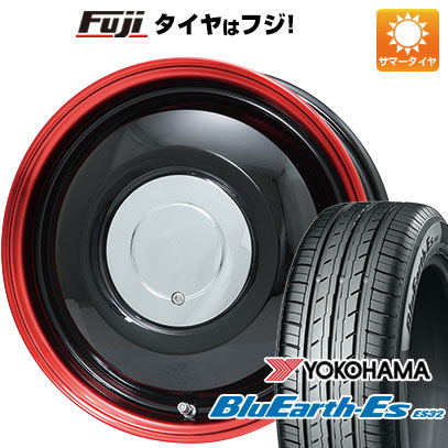 【新品 軽自動車】エブリイワゴン 夏タイヤ ホイール4本セット 165/50R15 ヨコハマ ブルーアース ES32 WORK ワーク レッドスレッド フジオリジナルカラー 4.5J 15インチ(送料無料)