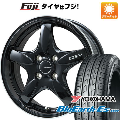 【新品】シエンタ 2022- 夏タイヤ ホイール4本セット 185/65R15 ヨコハマ ブルーアース ES32 レアマイスター CS-V(グロスブラック/リムポリッシュ) 6J 15インチ(送料無料)