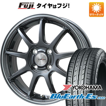 【新品国産車用4穴100】 夏タイヤ ホイール4本セット 185/65R15 ヨコハマ ブルーアース ES32 レアマイスター LMスポーツ LM-QR ガンメタ/ラインポリッシュ 6J 15インチ(送料無料)｜フジコーポレーション