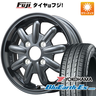 【新品 軽自動車】ソリオ ハスラー 夏タイヤ ホイール4本セット 165/70R14 ヨコハマ ブルーアース ES32 ブランドルライン ストレンジャーKST-9改 ブラック 4.5J 14インチ(送料無料)