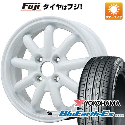 【新品 軽自動車】ハスラー 夏タイヤ ホイール4本セット 165/65R14 ヨコハマ ブルーアース ES32 ブランドルライン ストレンジャーKST-9改 ホワイト 4.5J 14インチ(送料無料)｜フジコーポレーション 40,625円