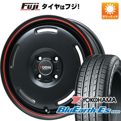 【新品 軽自動車】ハスラー デリカミニ(4WD) 夏タイヤ ホイール4本セット 165/60R15 ヨコハマ ブルーアース ES32 プレミックス プディン(マットブラック/レッドライン) 4.5J 15インチ(送料無料)